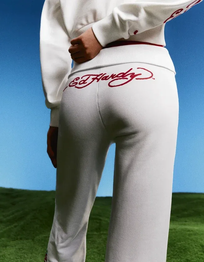 Ed Hardy X Bershka Flared Trousers Ed Hardy X Bershka Flared Trousers