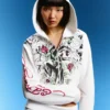 Ed Hardy X Bershka Print Hoodie – Women Ed Hardy X Bershka Print Hoodie – Women