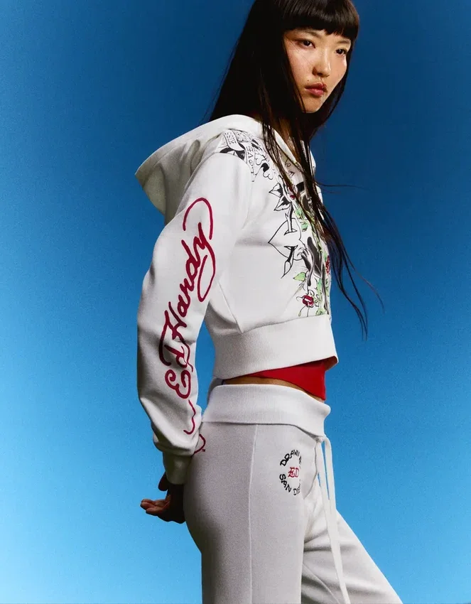 Ed Hardy X Bershka Print Hoodie – Women Ed Hardy X Bershka Print Hoodie – Women