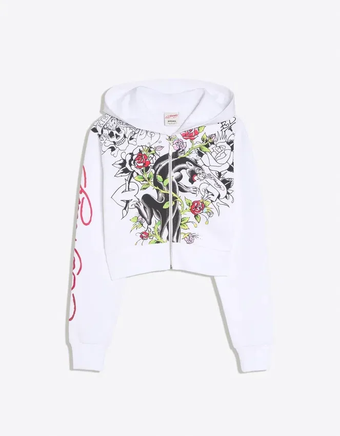 Ed Hardy X Bershka Print Hoodie – Women Ed Hardy X Bershka Print Hoodie – Women