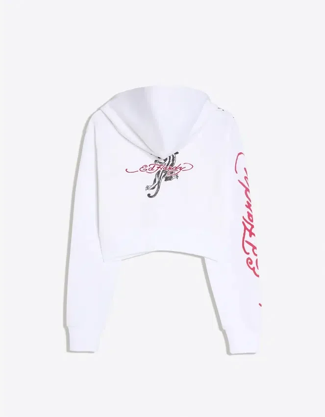 Ed Hardy X Bershka Print Hoodie – Women Ed Hardy X Bershka Print Hoodie – Women