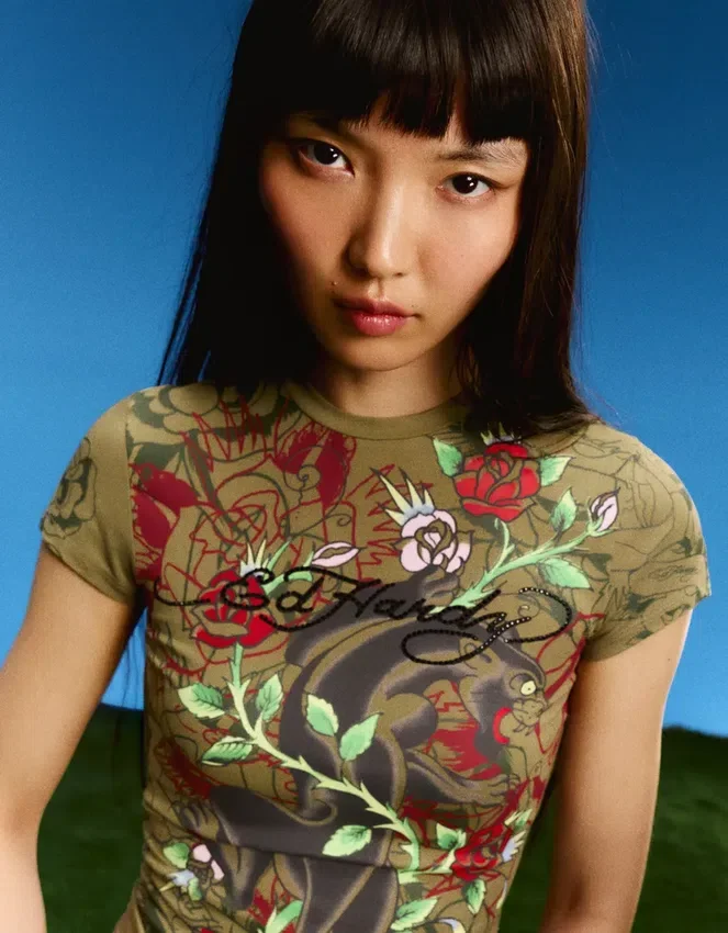 Ed Hardy X Bershka Short Sleeve Print T-Shirt Ed Hardy X Bershka Short Sleeve Print T-Shirt