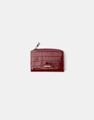 Embossed Faux-Patent Finish Animal Print Purse – Accessories Embossed Faux-Patent Finish Animal Print Purse – Accessories
