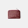 Embossed Faux-Patent Finish Animal Print Purse – Accessories