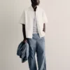 Embroidered Short Sleeve Boxy Fit Shirt – Shirts – Men