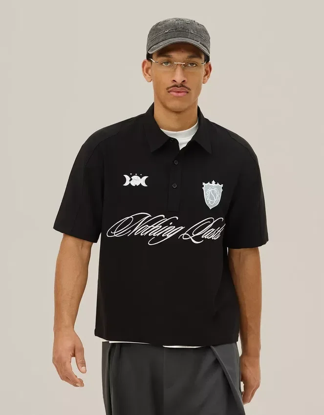 Embroidered Short Sleeve Polo Shirt – Shirts Embroidered Short Sleeve Polo Shirt – Shirts
