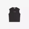 Embroidered Sleeveless T-Shirt Embroidered Sleeveless T-Shirt