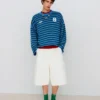 Embroidered Striped Boxy Fit Sweater – Sweaters and Cardigans Embroidered Striped Boxy Fit Sweater – Sweaters and Cardigans
