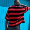 Embroidered Striped Short Sleeve Polo Shirt – T-Shirts and Polo Shirts