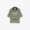 Embroidered Striped Short Sleeve Polo Shirt – T-Shirts and Polo Shirts
