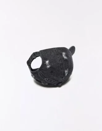 Faded-Effect Denim Cap – Accessories
