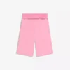 Faded-Effect Plush Bermuda Shorts