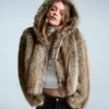 Faux Fur Hooded Jacket