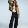 Faux Fur Hooded Jacket
