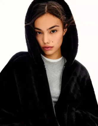 Faux Fur Hooded Jacket – Jackets and Trench Faux Fur Hooded Jacket – Jackets and Trench