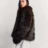 Faux Fur Lapel Jacket – Jackets and Trench – Women