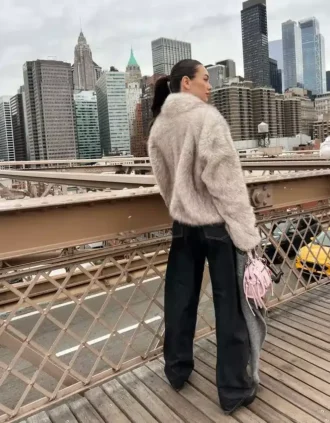 Faux Fur Lapel Jacket – Women Faux Fur Lapel Jacket – Women