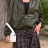 Faux Leather Balloon Jacket