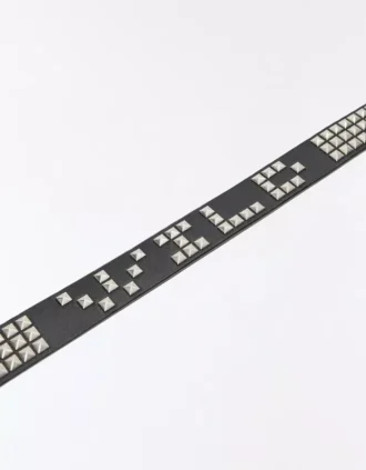Faux Leather Belt with Studs – Accessories – Men Faux Leather Belt with Studs – Accessories – Men