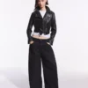 Faux Leather Biker Jacket – Jackets and Trench