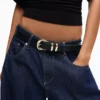 Faux Leather Buckle Belt – Accessories