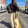Faux Leather Jacket – Jackets – Men Faux Leather Jacket – Jackets – Men