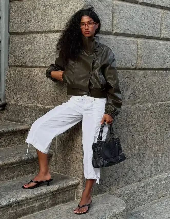 Faux Leather Jacket with Lapels – Jackets and Trench Faux Leather Jacket with Lapels – Jackets and Trench