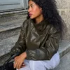 Faux Leather Jacket with Lapels – Jackets and Trench Faux Leather Jacket with Lapels – Jackets and Trench