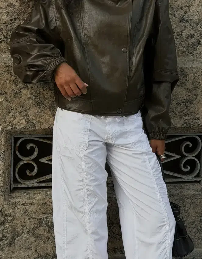 Faux Leather Jacket with Lapels – Jackets and Trench Faux Leather Jacket with Lapels – Jackets and Trench