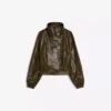Faux Leather Jacket with Lapels – Jackets and Trench Faux Leather Jacket with Lapels – Jackets and Trench