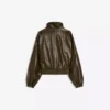 Faux Leather Jacket with Lapels – Jackets and Trench Faux Leather Jacket with Lapels – Jackets and Trench