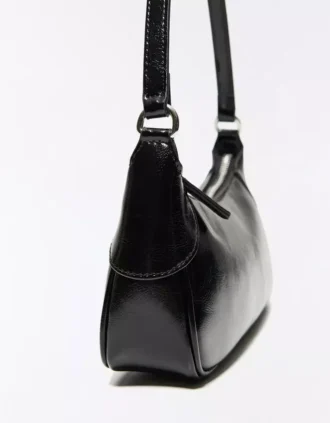 Faux Leather Shoulder Bag