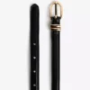 Faux Leather Topstitched Belt – Accessories Faux Leather Topstitched Belt – Accessories