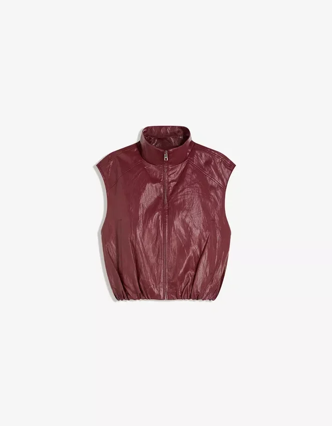 Faux Leather Vest – Jackets and Trench Faux Leather Vest – Jackets and Trench