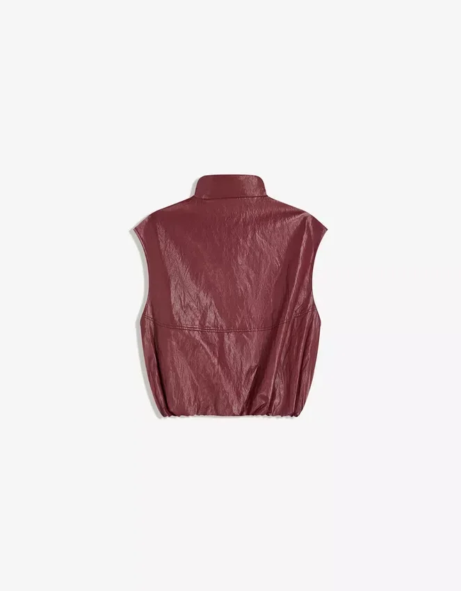 Faux Leather Vest – Jackets and Trench Faux Leather Vest – Jackets and Trench