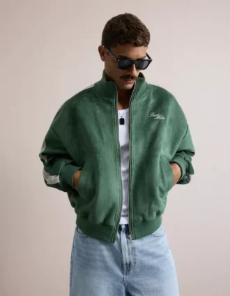 Faux Suede Boxy Fit Jacket – Jackets – Men