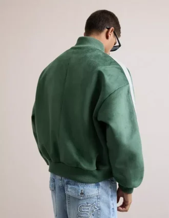 Faux Suede Boxy Fit Jacket – Jackets – Men