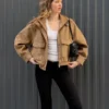 Faux Suede Jacket