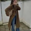 Faux Suede Trench Coat Faux Suede Trench Coat