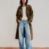 Faux Suede Trench Coat – Jackets and Trench Faux Suede Trench Coat – Jackets and Trench