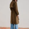 Faux Suede Trench Coat – Jackets and Trench Faux Suede Trench Coat – Jackets and Trench