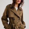 Faux Suede Trench Coat – Jackets and Trench Faux Suede Trench Coat – Jackets and Trench