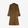 Faux Suede Trench Coat Faux Suede Trench Coat