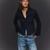 Fitted Shirt with Bell Sleeves – Shirts and Blouses Fitted Shirt with Bell Sleeves – Shirts and Blouses