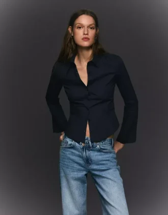 Fitted Shirt with Bell Sleeves – Shirts and Blouses