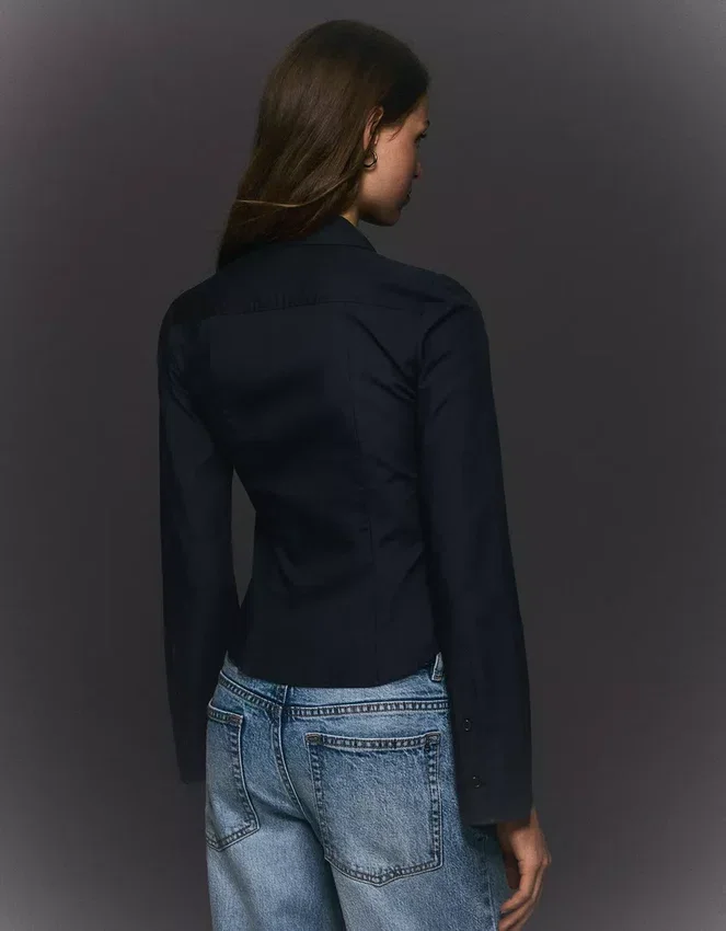 Fitted Shirt with Bell Sleeves – Shirts and Blouses Fitted Shirt with Bell Sleeves – Shirts and Blouses