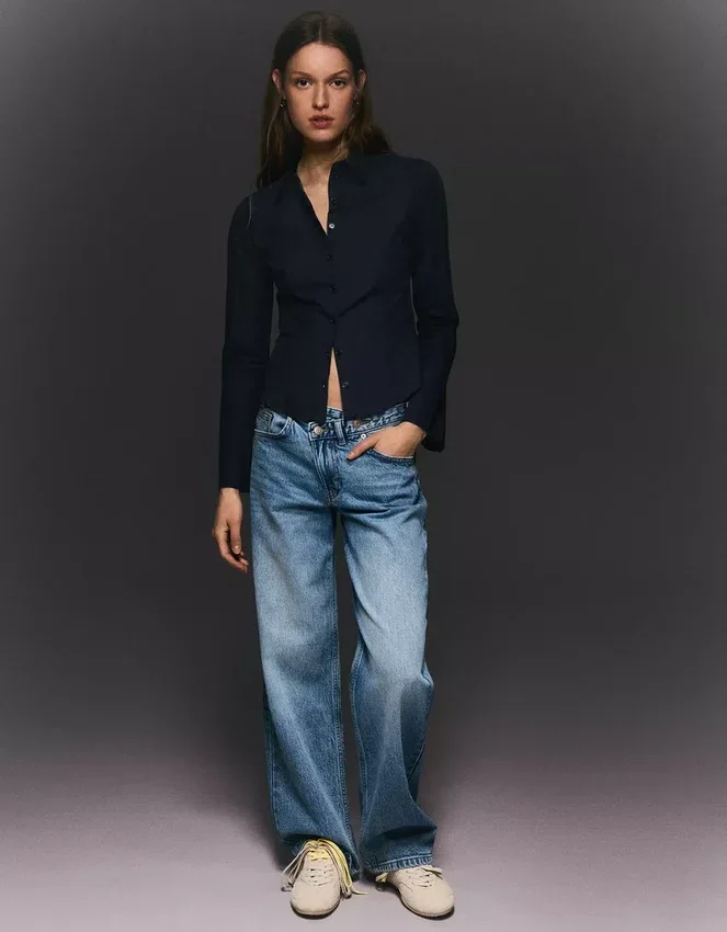 Fitted Shirt with Bell Sleeves – Shirts and Blouses Fitted Shirt with Bell Sleeves – Shirts and Blouses