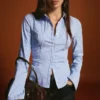 Fitted Shirt with Flared Sleeves – Shirts and Blouses Fitted Shirt with Flared Sleeves – Shirts and Blouses