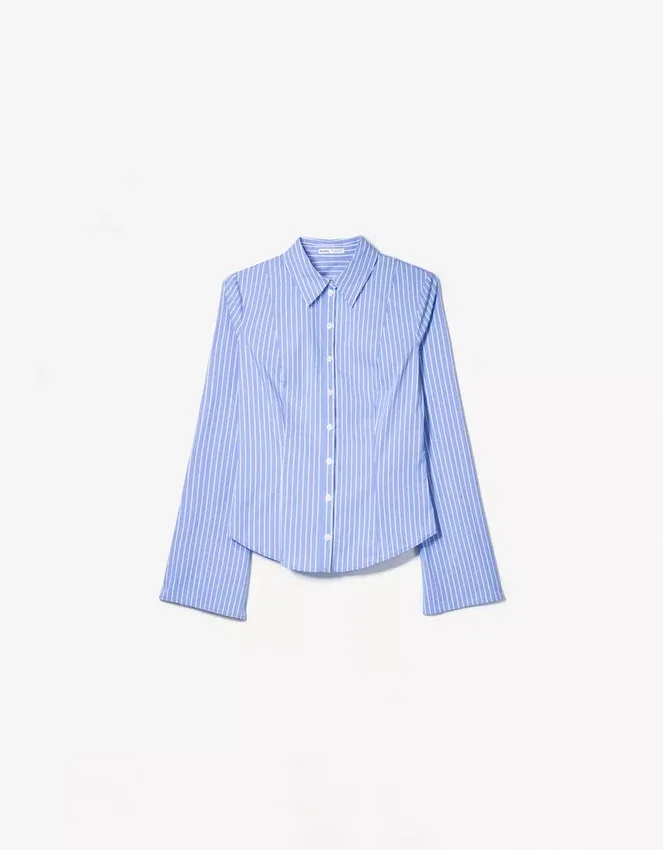 Fitted Shirt with Flared Sleeves – Shirts and Blouses Fitted Shirt with Flared Sleeves – Shirts and Blouses