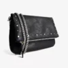 Flap Bag with Zip and Studs – Accessories